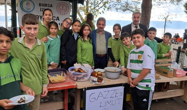 Bursa'daki öğrenciler Gazze'ye umut oldu