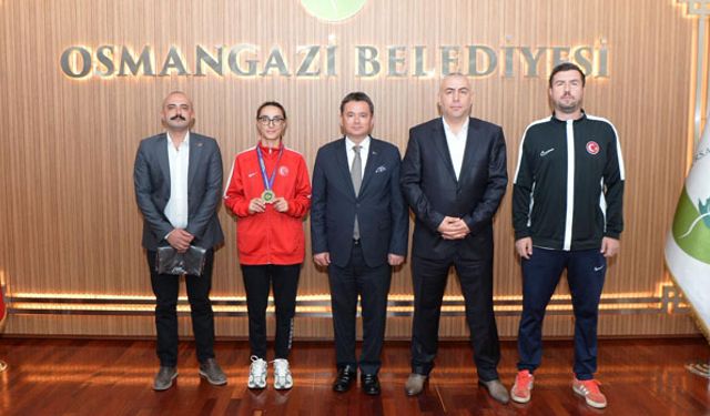 Bursa’nın gururu şampiyon Erkan Aydın’la buluştu