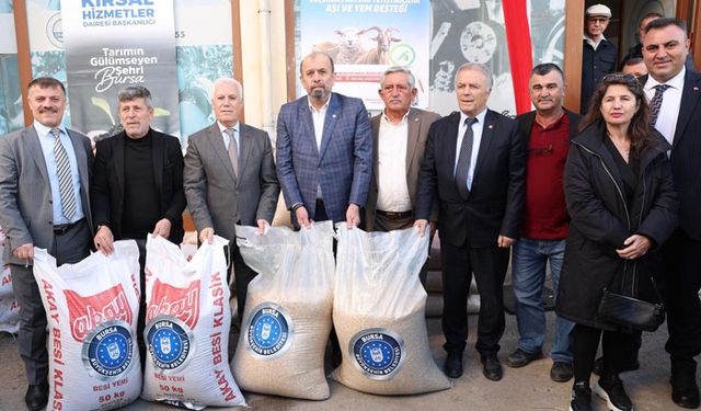 Bursa'da hayvancılık yapanların yüzü güldü