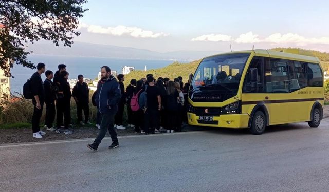 Bursa  Mudanya'da öğrencilerin ulaşım çilesi