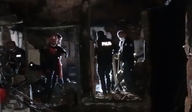 Yaşlı adam çıkan yangında can vermiş!