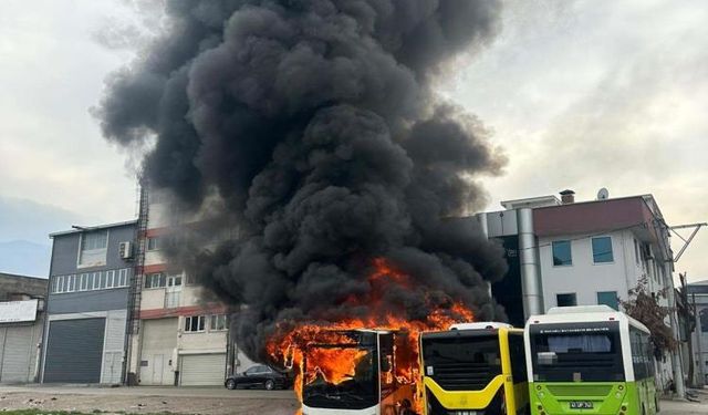 Bursa'da halk otobüsleri küle döndü!