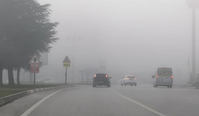 Bursa'da kirli ve sisli hava manzarası!