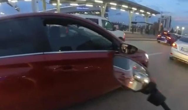 Kadın sürücüler birbirine girdi!