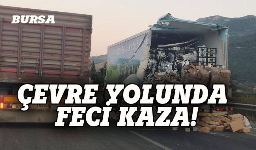 Bursa çevre yolunda feci kaza: 2 ölü