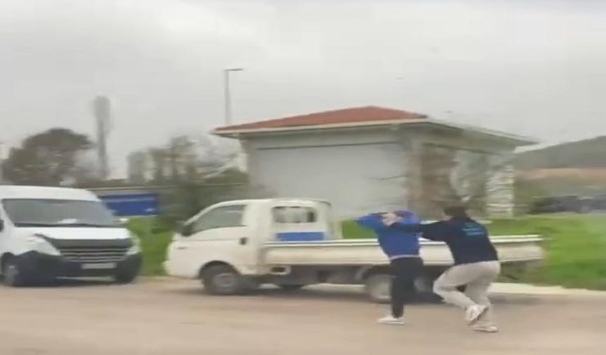 Bursa'da takip etti, yakaladı, dövdü!