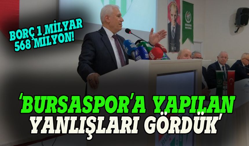 Mustafa Bozbey: Bursaspor'a yapılan yanlışları gördük