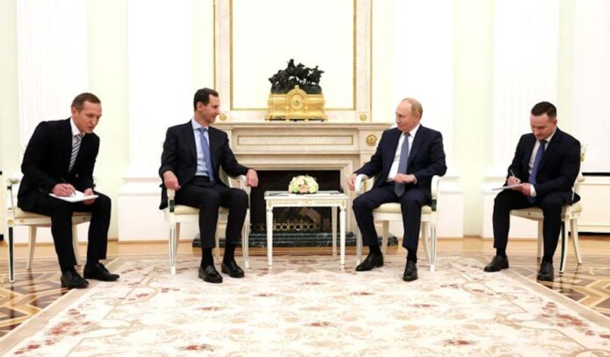Putin ile Esad Moskova'da görüştü