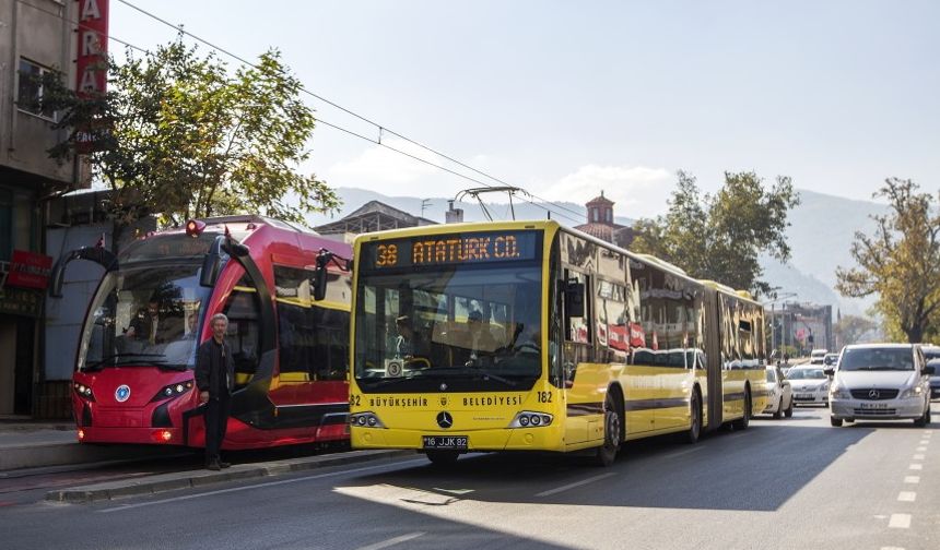 Bursa'da ulaşım 1 Mayıs'ta ücretsiz
