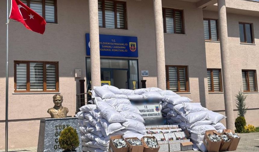 Bursa'da kaçak sigara operasyonu
