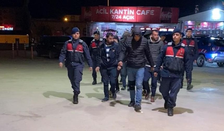 Bağ evinde madde partisine baskın