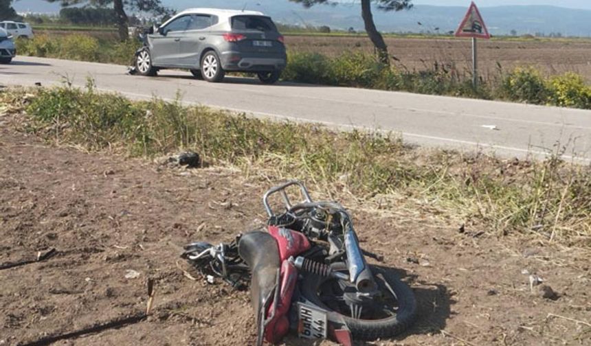 Feci kaza, motosiklet sürücüsü...