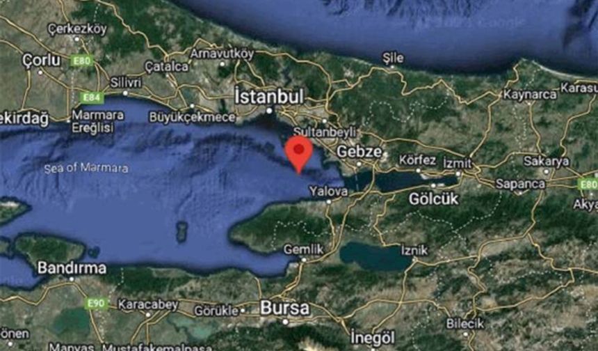 Marmara Denizi'nde  deprem oldu!