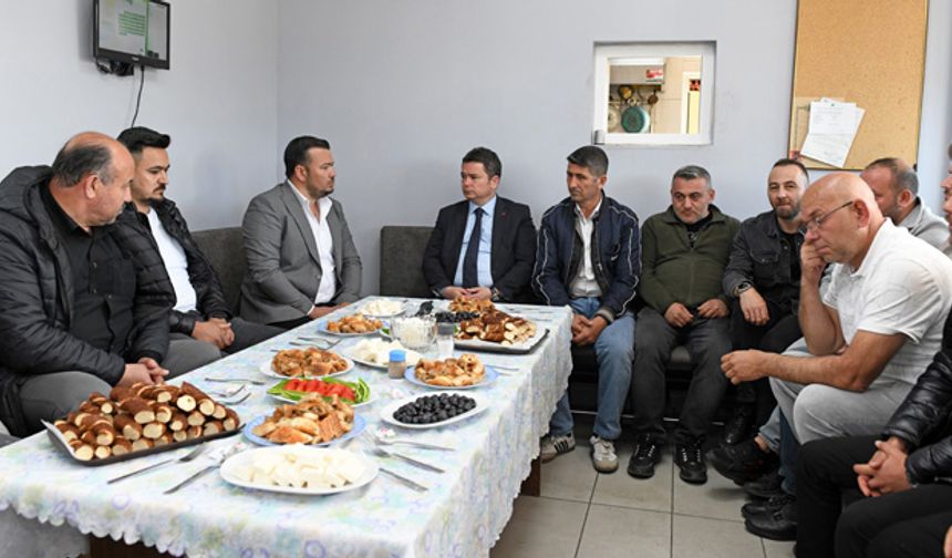 Erkan Aydın taksicilerle buluştu, sorunlarını dinledi