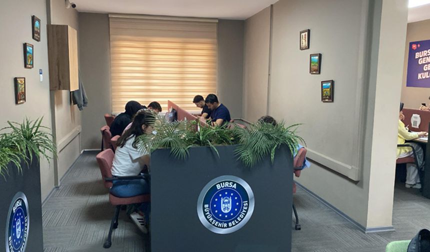 Bursa'da gençlik merkezleri sınav için 24 saat açık