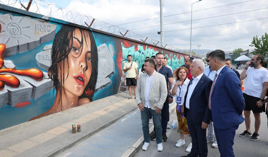 Gençler, Graffiti şenliğinde hünerlerini sergiledi