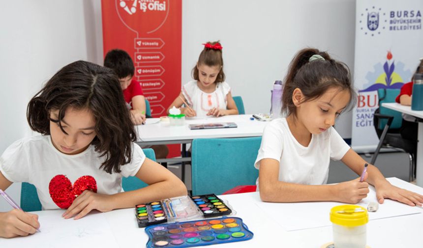 Çocukların sanat becerileri beğeni topladı