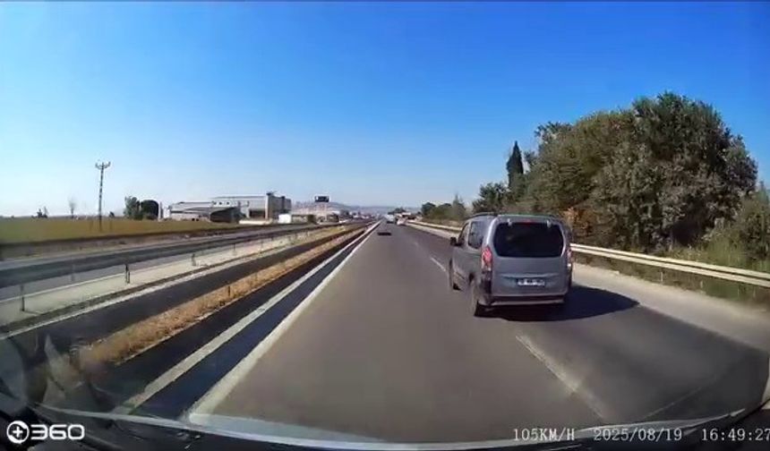 Kamyondan kopan lastik kaza yaptırdı
