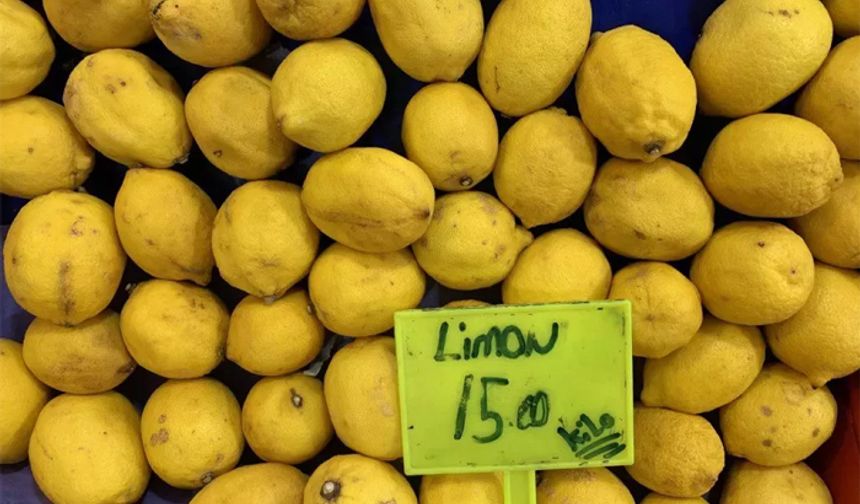 Limon fiyatları bütçeyi ekşitti