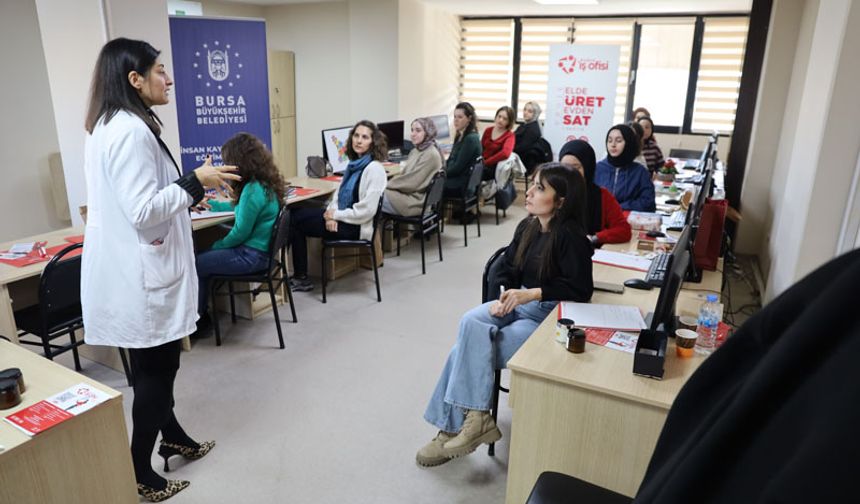 Üretim yapmak isteyen kadınlara Bursa Büyükşehir'den destek