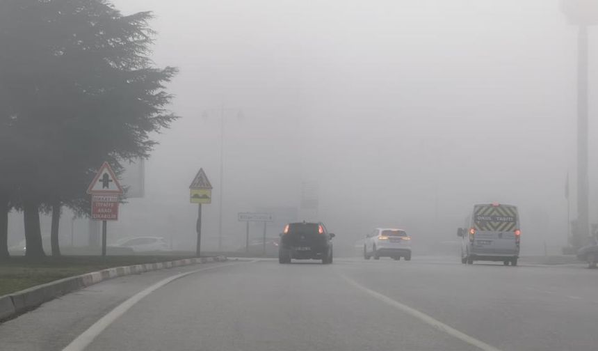 Bursa'da kirli ve sisli hava manzarası!