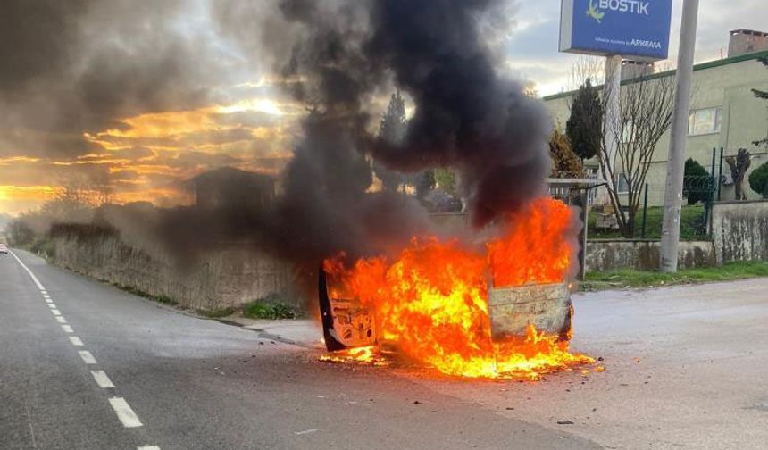Bursa'da korku dolu anlar, alev topuna döndü!