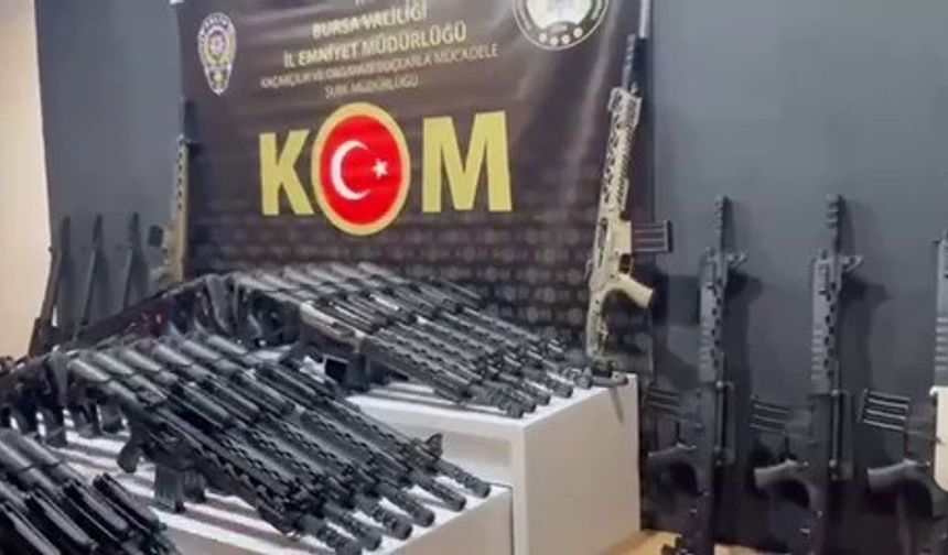 Cephanelik gibi! Bursa'da silah operasyonu