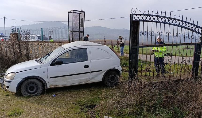 Kaza yaptı, donmak üzereyken bulundu